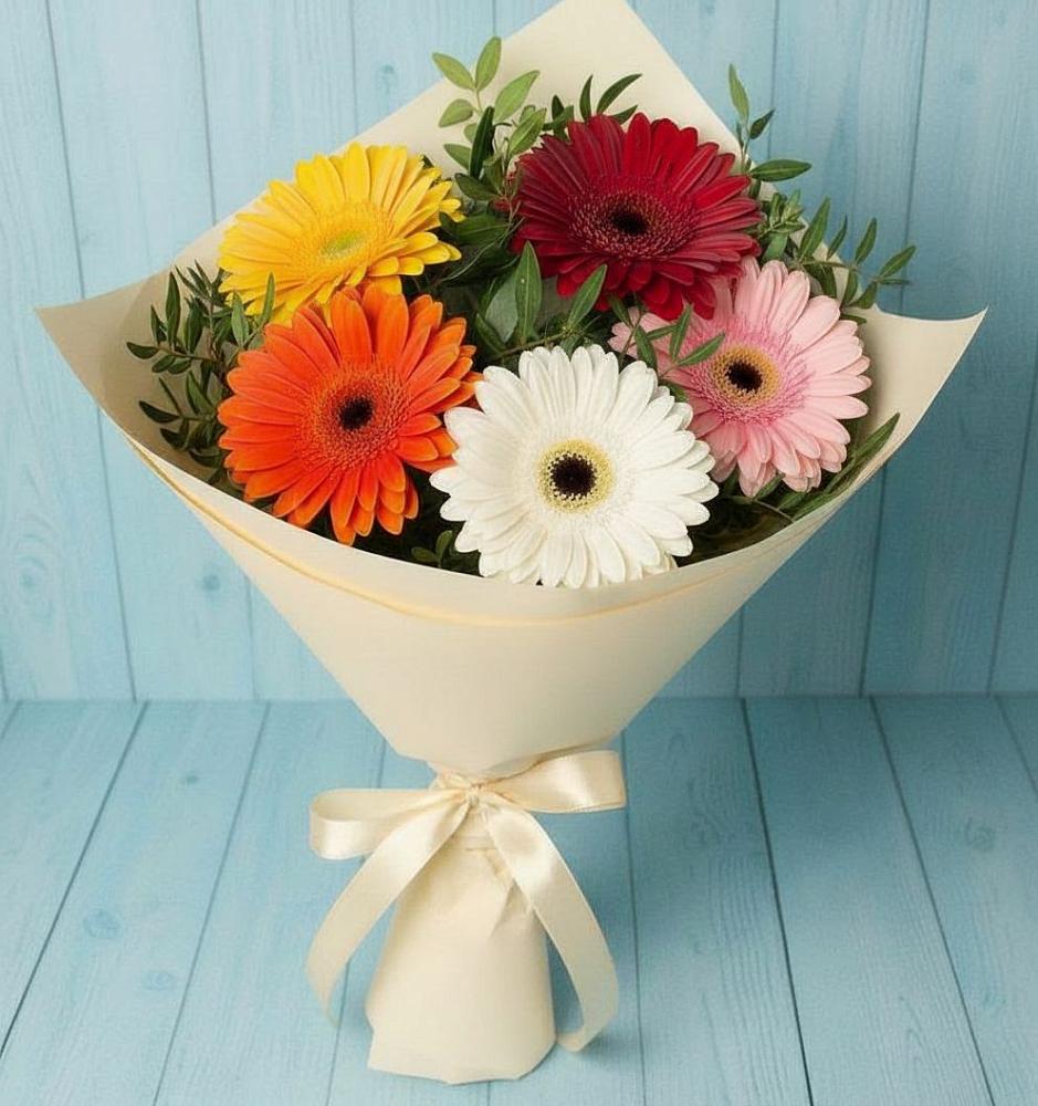 Букет цветов из: Герберы в Кевсале
