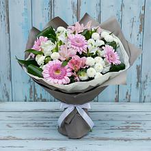 Букет цветов из:  Герберы, Альстромерии и Хризантемы в Кевсале