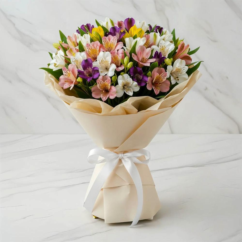 Букет цветов из: Альстромерии в Кевсале