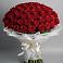 Букет 101 Красная роза Блэк Мэджик в Кевсале