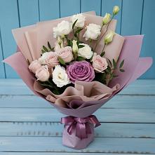 Букет цветов из:  Розы и Лизиантусы в Кевсале