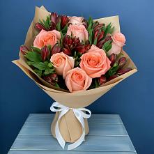 Букет цветов из:  Розы и Альстромерии #REPLACE_PRED# Кевсале