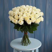 Букет 51 Белая роза Эдлесс Лав в Кевсале