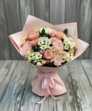 Букет цветов из:  Гвоздики, Розы и Хризантемы в Кевсале