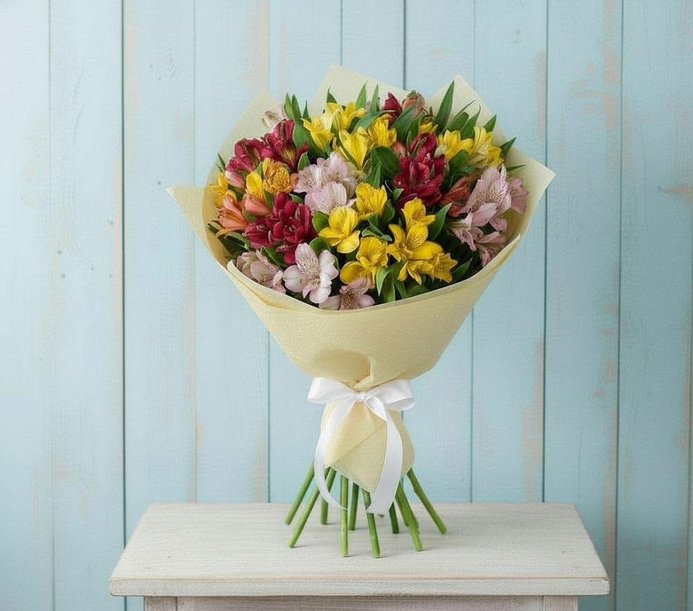 Букет цветов из: Альстромерии в Кевсале