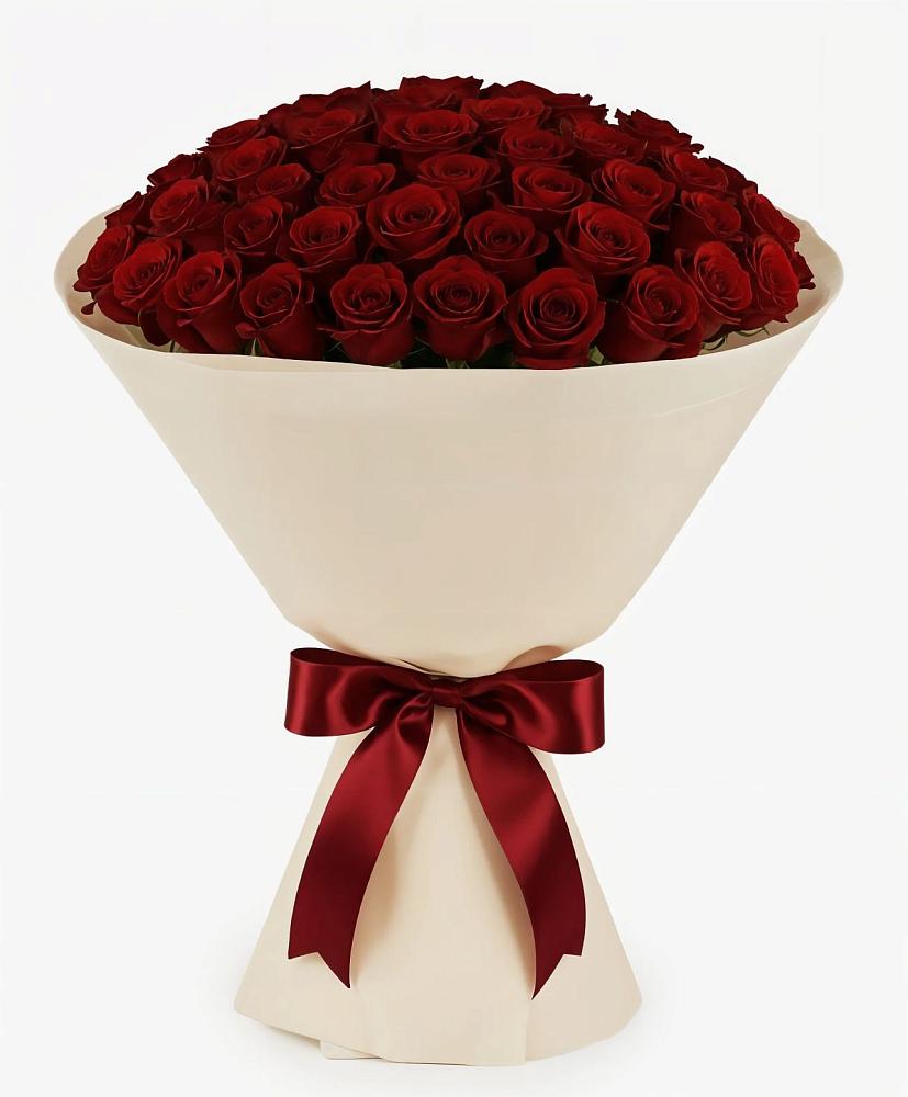 Букет 101 Бордовая роза Блэк Бакарра в Кевсале